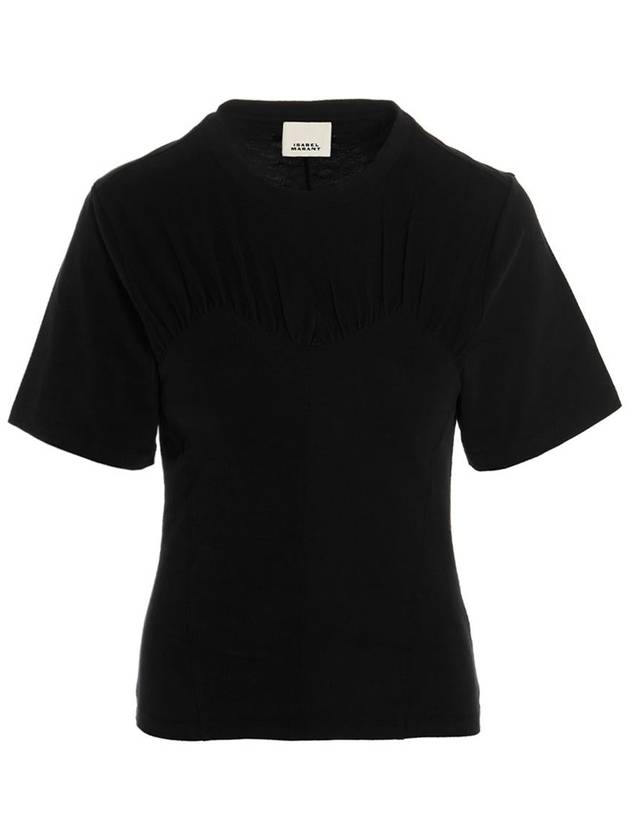 Zazie Short Sleeve T Shirt Black - ISABEL MARANT - BALAAN 2