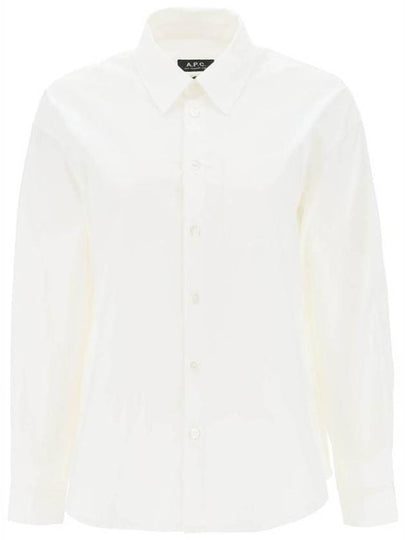 Boyfriend Long Sleeve Shirt White - A.P.C. - BALAAN 2