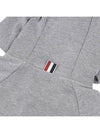 Engineered 4-Bar Stripe Loopback Jersey Knit Zip Up Hoodie Light Grey - THOM BROWNE - BALAAN 10