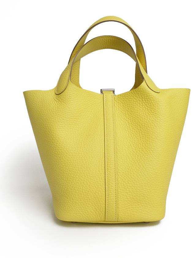 Picotin Lock 18 Tote Bag Lime - HERMES - BALAAN 4