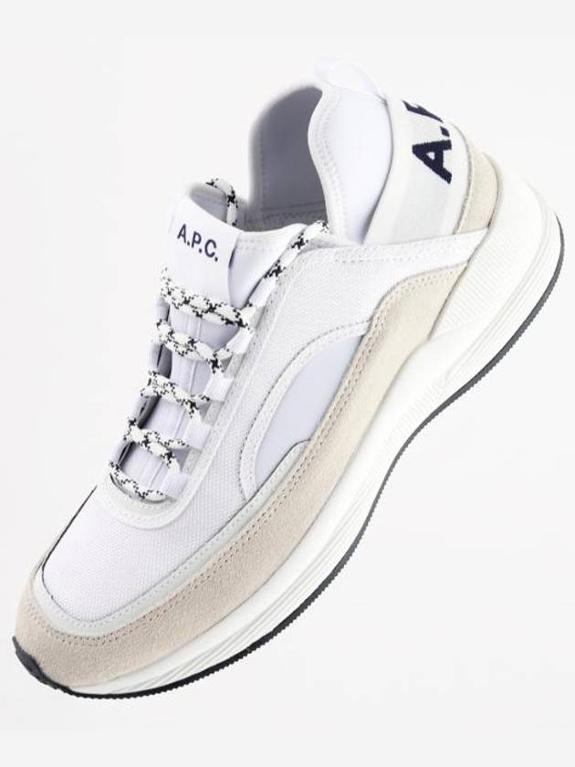 Run Around Logo Low Top Sneakers White - A.P.C. - BALAAN 2