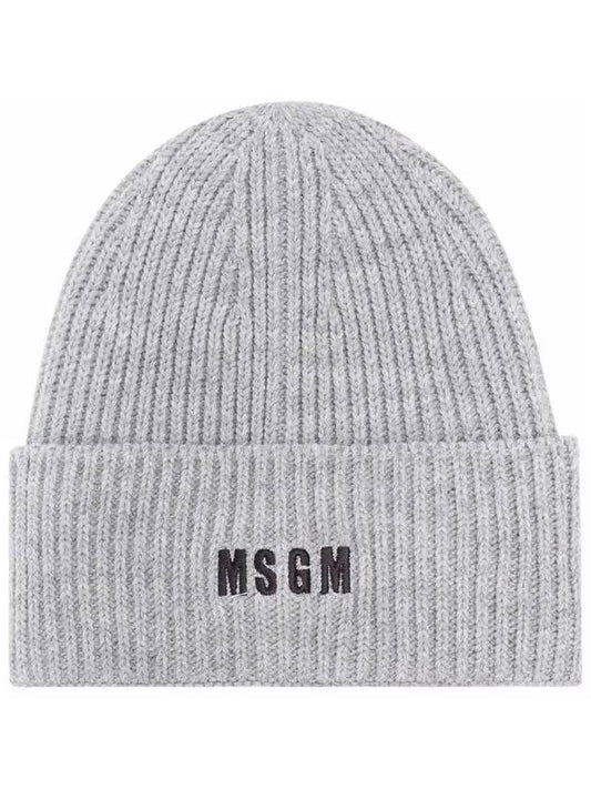 Logo Solid Beanie 3140ML04 217780 94 LIGHT GRAY MGH005gr - MSGM - BALAAN 2