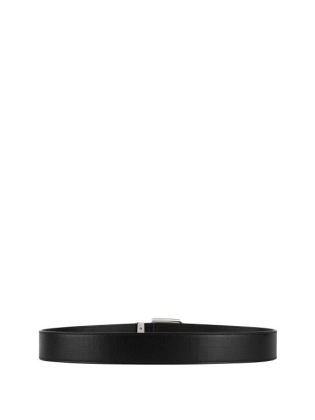 Square Buckle Leather Belt Black - GIVENCHY - BALAAN 3