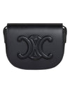 Folco Cuir Triomphe Calfskin Cross Bag Black - CELINE - BALAAN 1