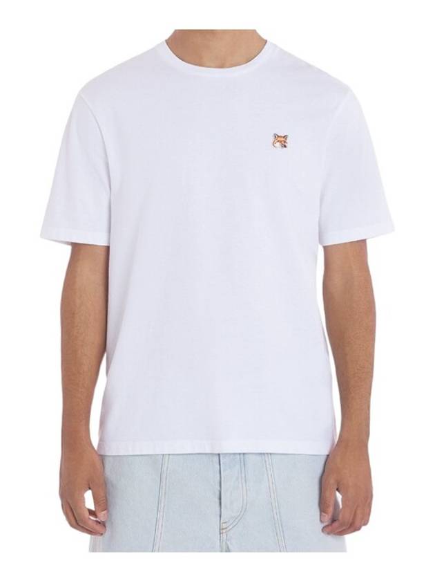 Fox Head Patch Classic Short Sleeve T-Shirt White - MAISON KITSUNE - BALAAN 5