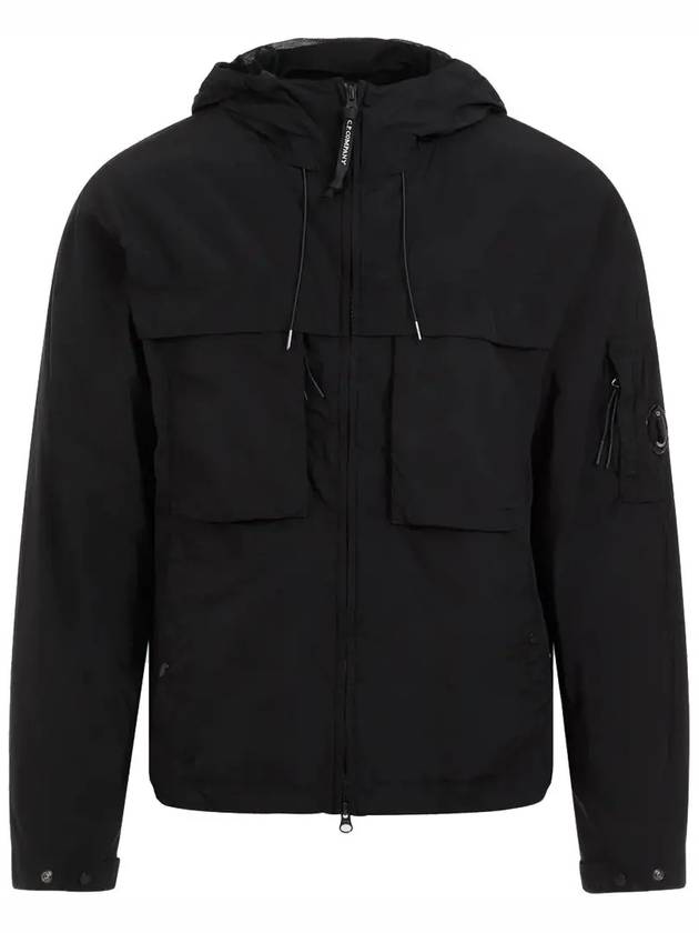 Chrome R Hooded Jacket Black - CP COMPANY - BALAAN 3