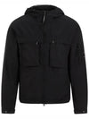 Chrome R Hooded Jacket Black - CP COMPANY - BALAAN 2