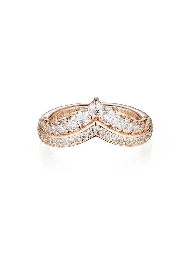 Princess Wishbone Ring Rose Gold - PANDORA - BALAAN 2