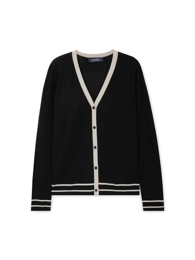 Women's Semele Wool Cardigan Black - MAX MARA - BALAAN 4