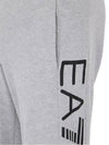 Men's Logo Cotton Track Pants Grey - EMPORIO ARMANI - BALAAN 4