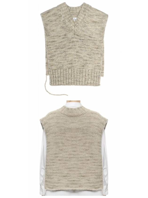 Botanical Dye Knit Vest Light Brown - MAISON MARGIELA - BALAAN 6