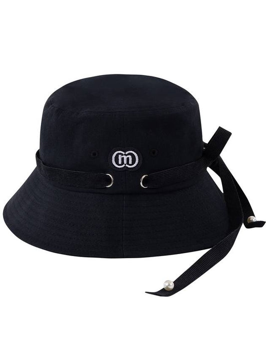 Golf Ribbon Decoration Black Bucket Hat DO6212AH82 - DOYOUKNOWMC GOLF WEAR - BALAAN 1