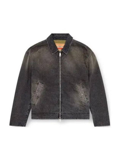 D Stack S Reversible Denim Jacket Black - DIESEL - BALAAN 2