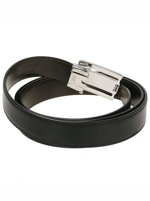 Reversible Leather Belt Black Brown - MONTBLANC - BALAAN 3