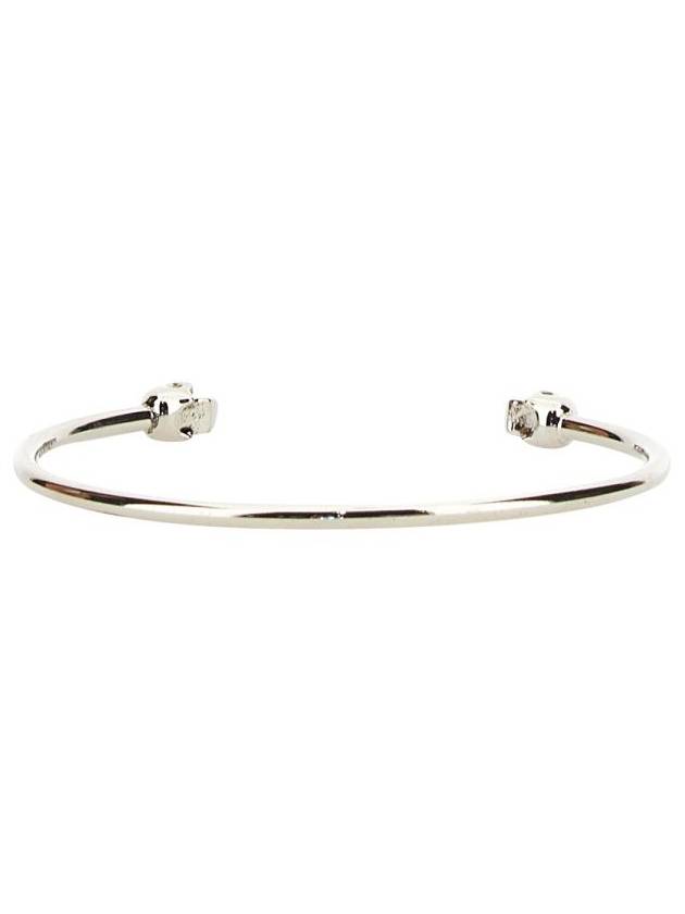 Women's Twin Skull Bracelet Silver - ALEXANDER MCQUEEN - BALAAN 3