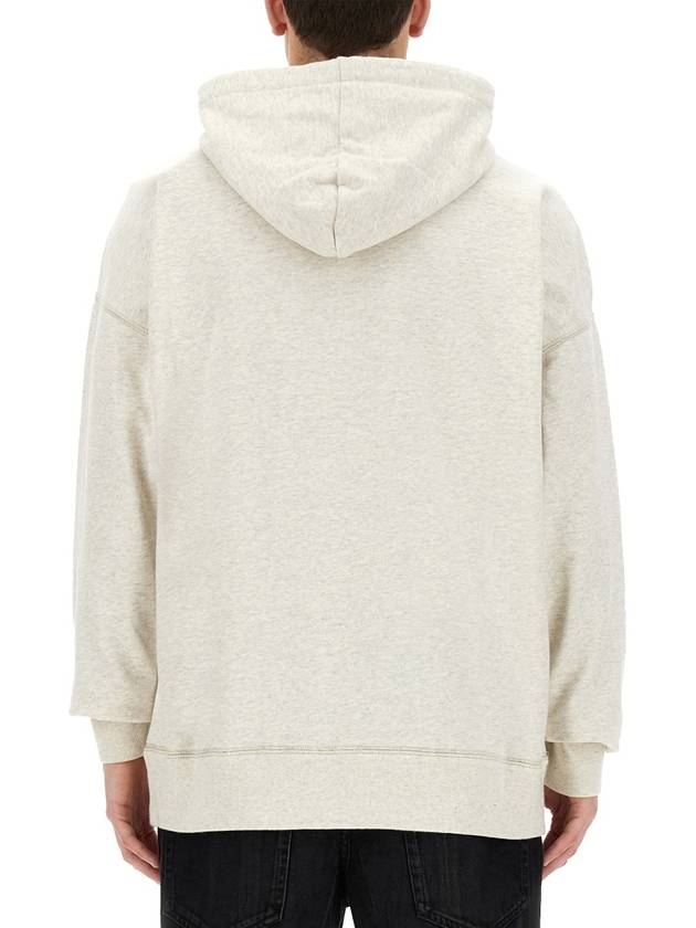 Miley Logo Cotton Hoodie Grey - ISABEL MARANT - BALAAN 6