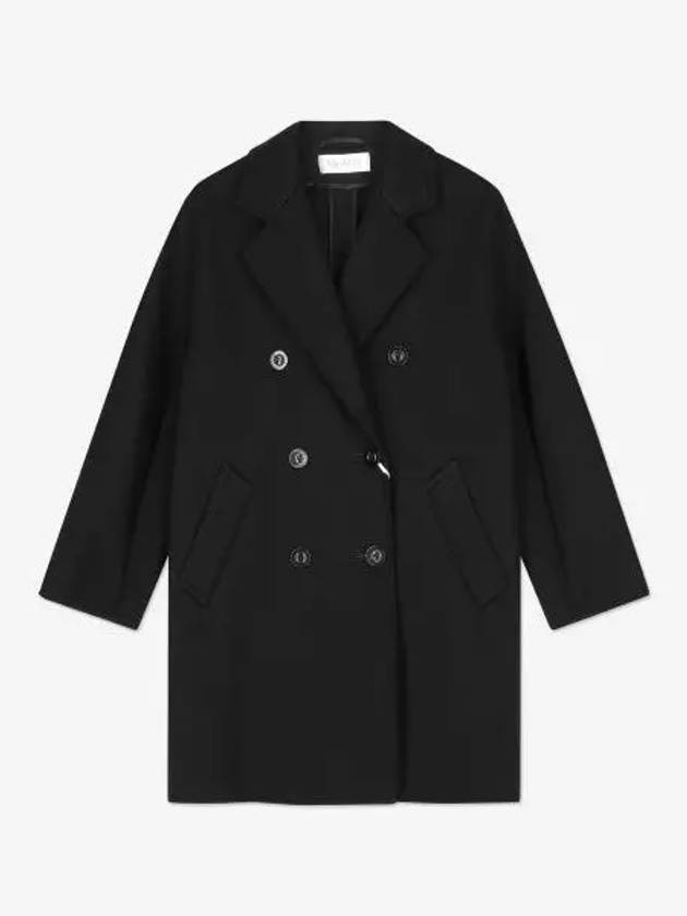 Women's Pedone Double Coat Black - MAX MARA - BALAAN 2