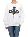 Spray ORB Raglan Sweatshirt White - VIVIENNE WESTWOOD - BALAAN 5