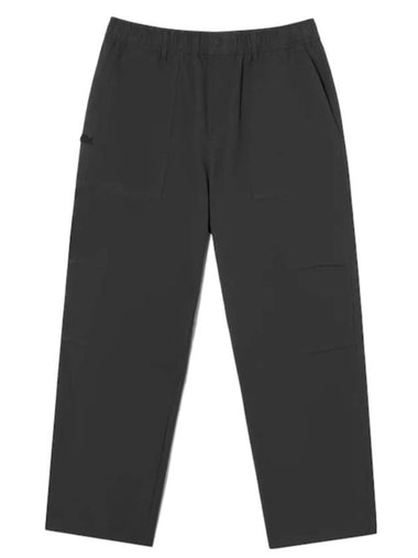 Men's Parachute Wide Pants Black - LACOSTE - BALAAN 1