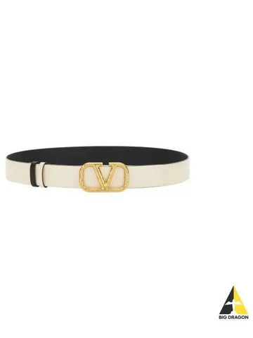 4W0T0T15 TAL L11 4W2T0T15 V Logo Signature Reversible Belt 40MM - VALENTINO - BALAAN 1