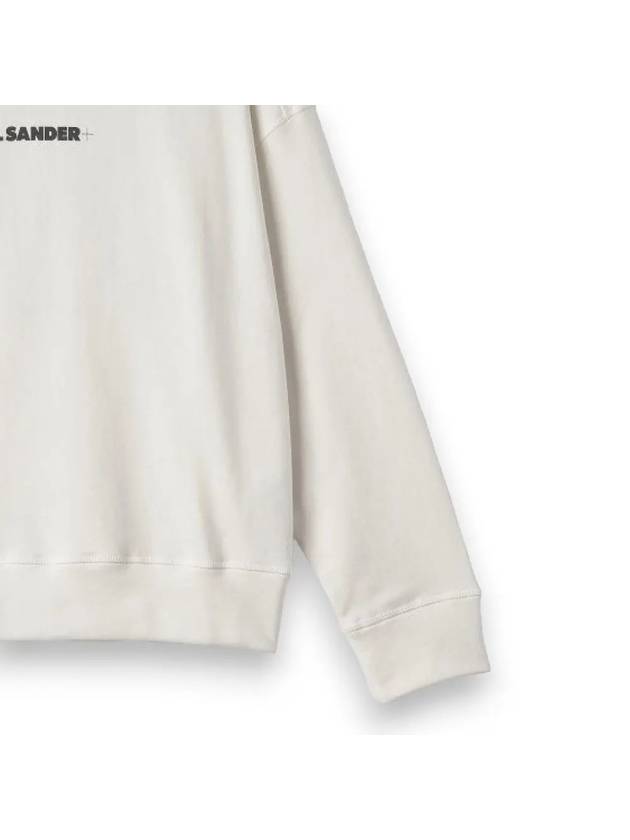 Logo Printing Oversized Cotton Sweatshirt White - JIL SANDER - BALAAN 6