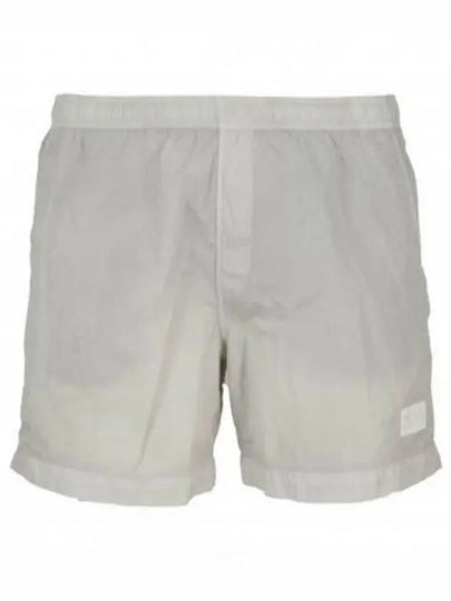 Eco-Chrome R Logo Patch Swim Shorts Grey - CP COMPANY - BALAAN 2