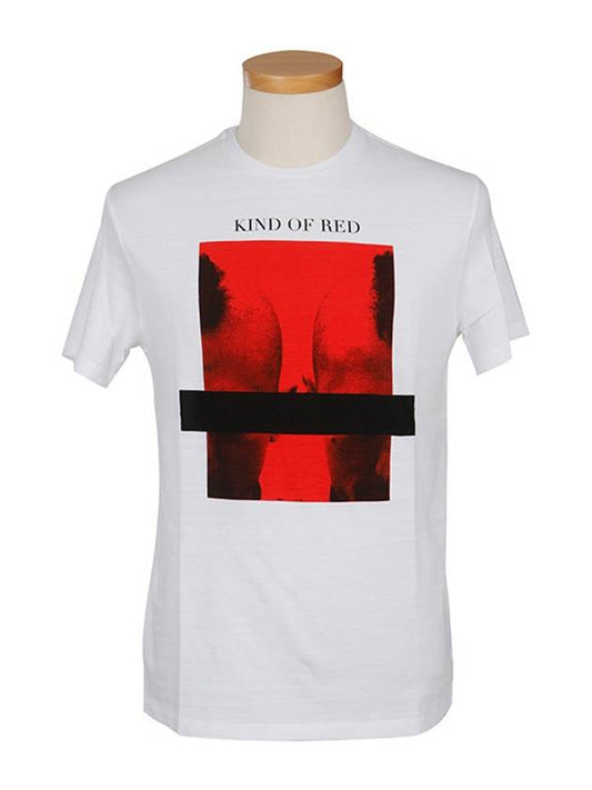 Kind of Red Print Short Sleeve T-Shirt White - NEIL BARRETT - BALAAN 2