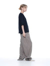 Men s LSSWP BR Linen Slit String Wide Pants Brown - CHANCE'S NOI - BALAAN 2