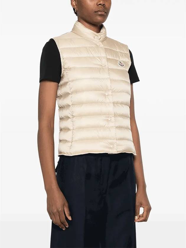 Women s Rihanna logo patch padded vest 1A10200 53048 200 - MONCLER - BALAAN 2