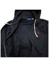 Embroidered Pony Logo Zip Up Hoodie Black - POLO RALPH LAUREN - BALAAN 7