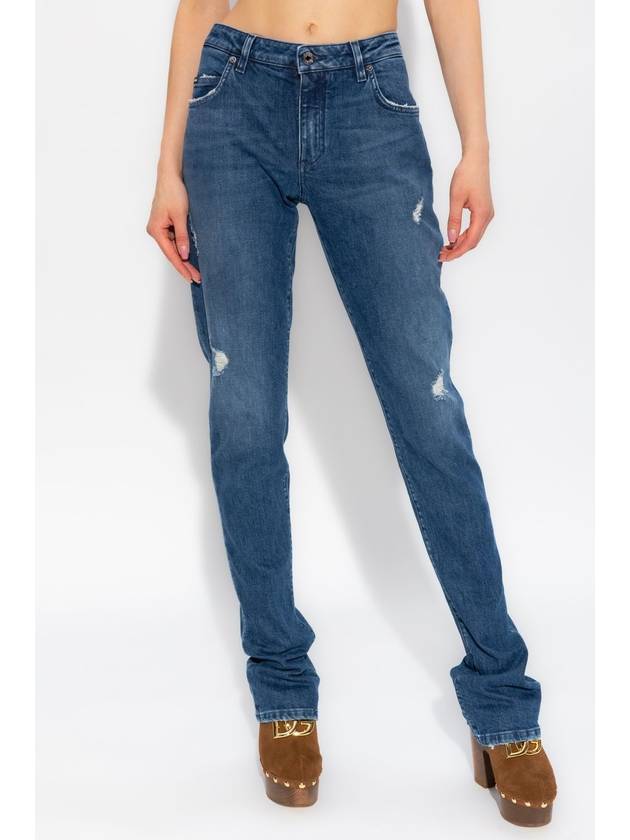 Denim Straight Pants FTCZADG8KA1 S9001 DENIM - DOLCE&GABBANA - BALAAN 4