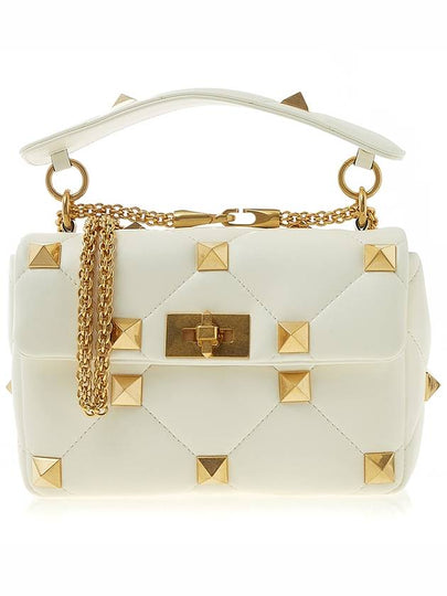 Roman Stud Shoulder Bag Ivory - VALENTINO - BALAAN 2