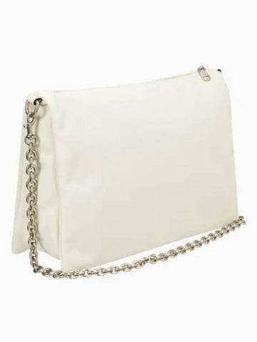 JEANS Women s Ivory Micro Mono Chain Shoulder Bag DH3575 115 - CALVIN KLEIN - BALAAN 1