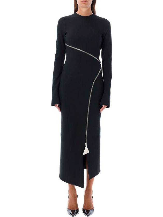 The Attico Midi Dress Zip - THE ATTICO - BALAAN 1