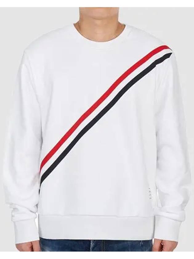 4 Bar Stripe Sweatshirt White - THOM BROWNE - BALAAN 2