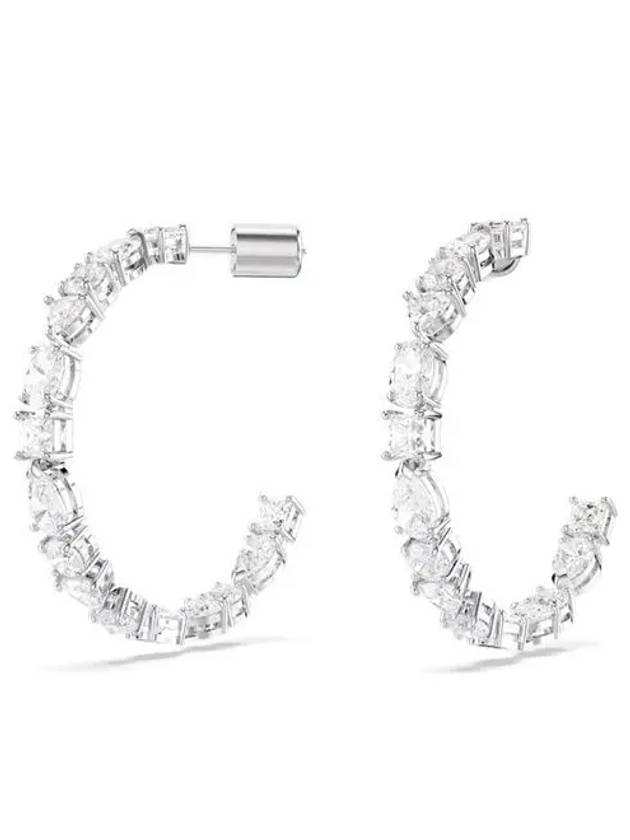 Mesmera Hoop Earrings Silver - SWAROVSKI - BALAAN 3