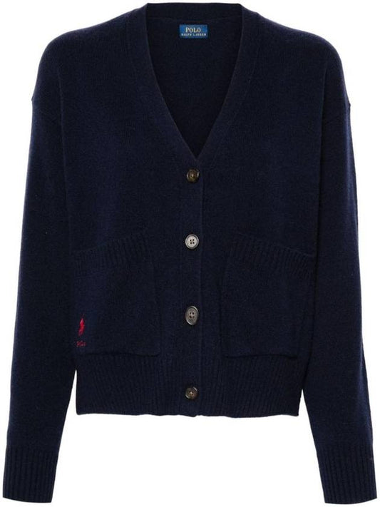 Logo embroidery cardigan 211914536 - POLO RALPH LAUREN - BALAAN 1