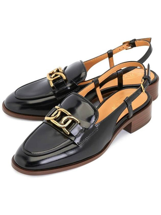 Kate Leather Slingback Loafer Black - TOD'S - BALAAN 2