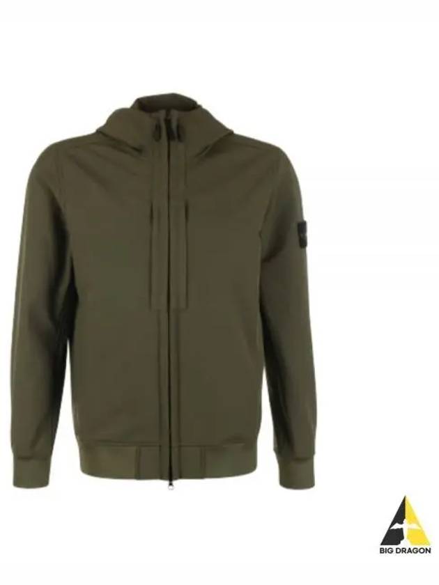 Soft Shell RE Dye Technology Hooded Jacket Khaki - STONE ISLAND - BALAAN 2