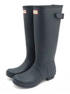 Tall Back Adjustable Wellington Rain Boots Navy - HUNTER - BALAAN 5