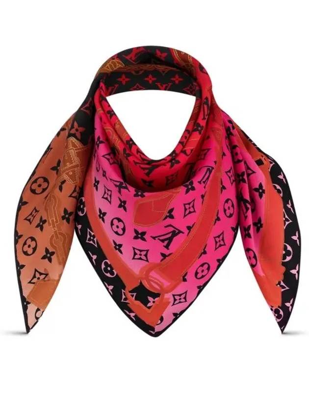 Rising Confidential Square Scarf Beige - LOUIS VUITTON - BALAAN 4