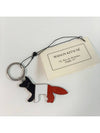 Tricolor Fox Metal Key Holder Silver - MAISON KITSUNE - BALAAN.