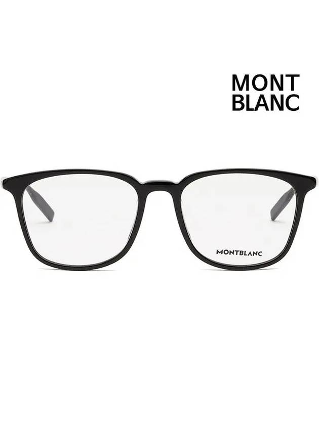 Glasses frame MB0089OK 005 slim man light horn rim Asian fit - MONTBLANC - BALAAN 3
