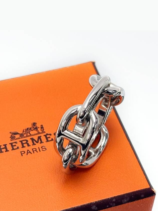 Sangdal Silver Scarf Ring 4VHEA41574 - HERMES - BALAAN 8