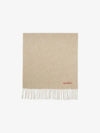 Wool Fringe Scarf Oatmeal Melange - ACNE STUDIOS - BALAAN 2