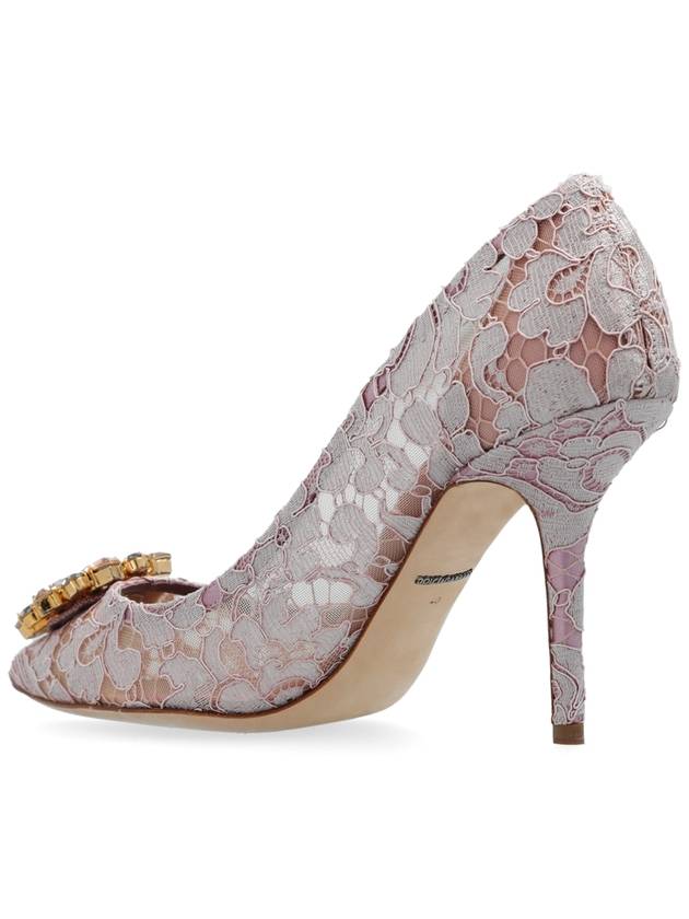 Bellucci Lace Pumps Heel Pink - DOLCE&GABBANA - BALAAN 6