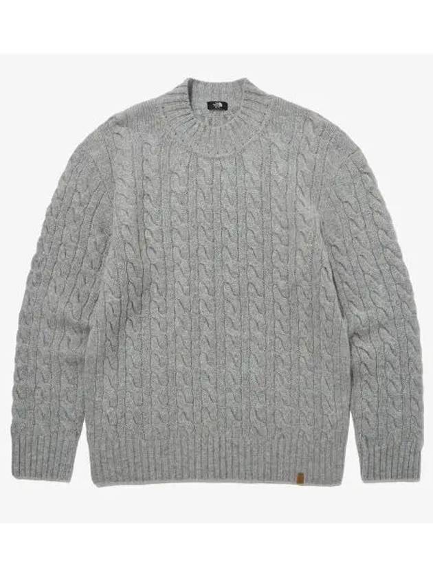 The North Face NT7AP50B Merino Wool Cable Sweater - THE NORTH FACE - BALAAN 1