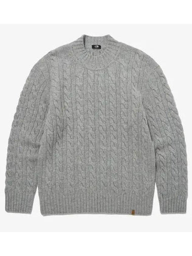 The North Face NT7AP50B Merino Wool Cable Sweater - THE NORTH FACE - BALAAN 1