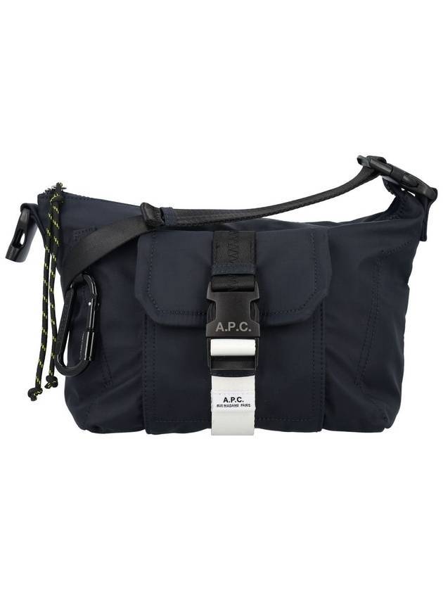 Track Logo Buckle Messenger Bag Navy - A.P.C. - BALAAN 1