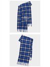 Studios Wool Check Printing Muffler Blue - ACNE STUDIOS - BALAAN.